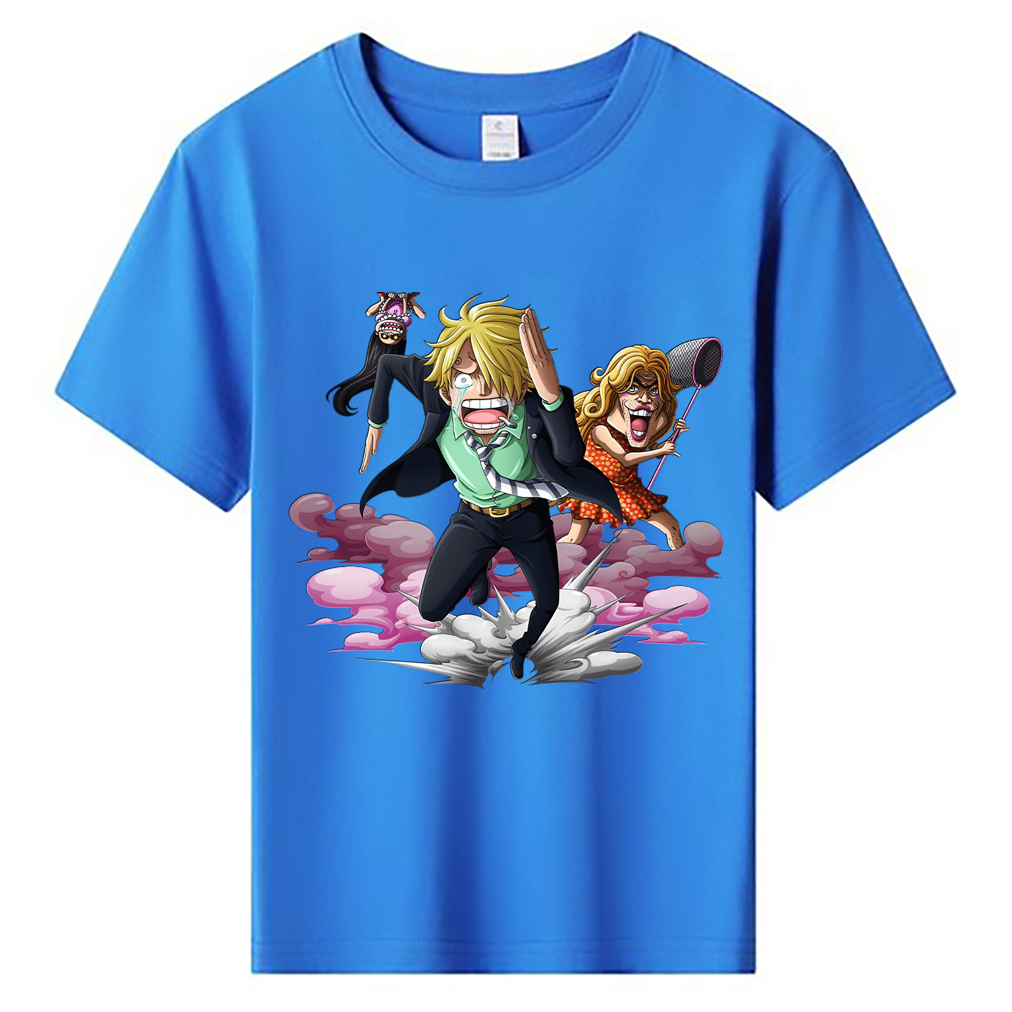 （画像用） ワンピース サンジ ONE PIECE Sanji 綿100％キッズTシャツ（フロントプリント）